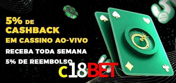 Promoções do cassino ao Vivo c18bet